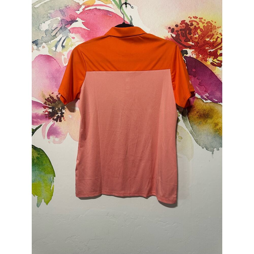 Antigua - Athletic Shirt - Orange with White Strips - Size Med - Picture 2 of 4